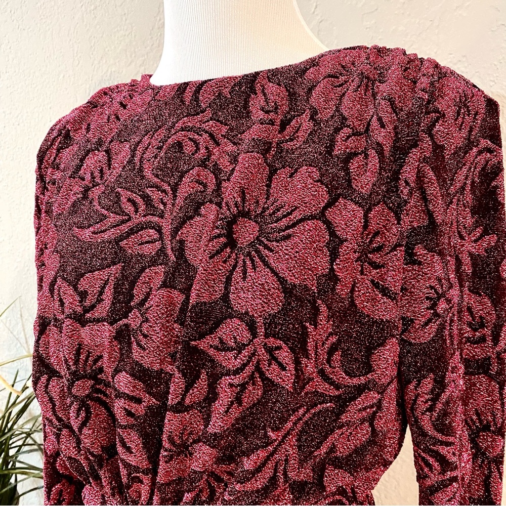 NWT FOR LOVE & LEMONS Shailee Mini Dress In Mulberry, S - Picture 8 of 15